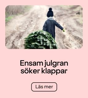 Ensam julgran söker klappar
