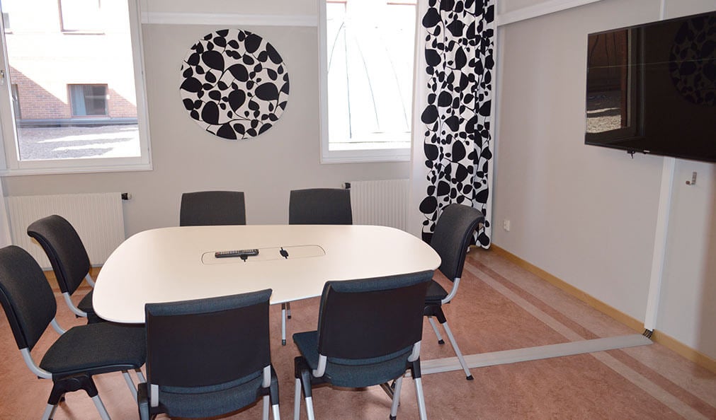 Mötesrum Sex med plats för åtta personer på Quality Hotel Galaxen i Borlänge
