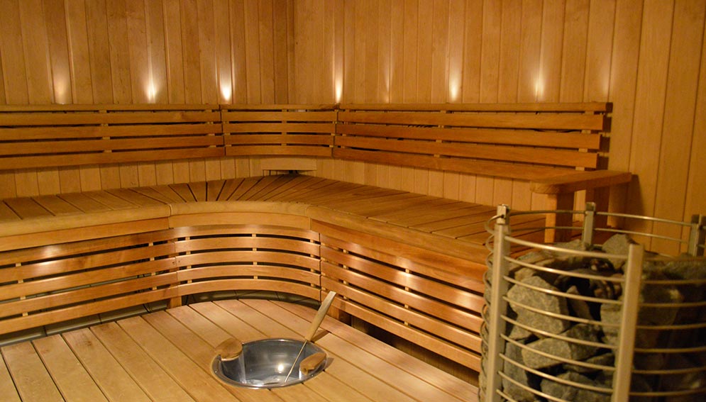 Herrarnas bastu i relaxavdelningen på Quality Hotel Galaxen i Borlänge